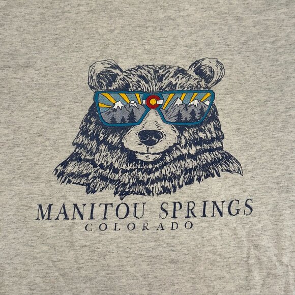 Delta Manitou Springs Colorado Tourist Shirt Size XL Unisex Vacation Mountains - Picture 3 of 6